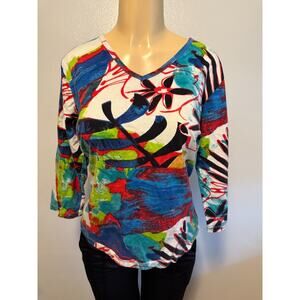 Tantrums womens pullover blouse size XL stretchy
